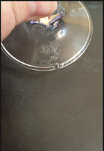 Juego de 12 copas de cristal cortado, para vino de 7.75 oz.(DETALLE)