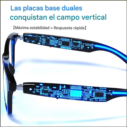 Lentes Inteligentes, F-16 Bluetooth 5.4, Audio Open Ear, Llamadas y Fitface.