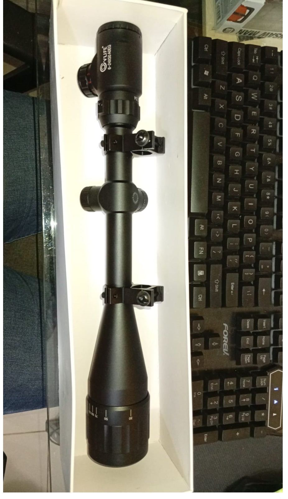 Mira telescópica para caza deportiva, CVLIFE 6-24x50.(USADA)