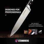 STEINBRÜCKE, Cuchillo de chef, acero inoxidable alemán.(DETALLE)