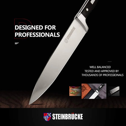 STEINBRÜCKE, Cuchillo de chef, acero inoxidable alemán.(DETALLE)