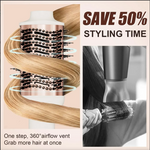 Cepillo secador Hair Trends, aire caliente, 75 mm, moldeador y voluminizador.