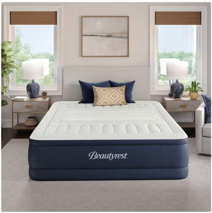 Colchón de aire Beautyrest 20" ajuste lumbar de 3 zonas y bomba KING