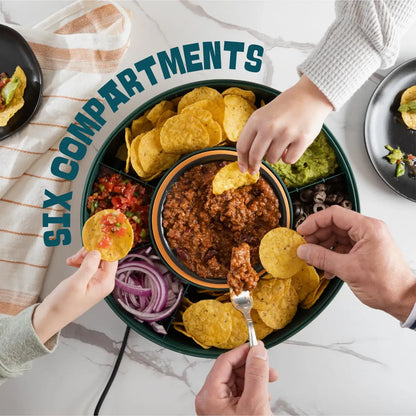 Barra Para Tacos Giratoria SugarWhisk Lazy Susan Taco Bar Con 4 Soportes