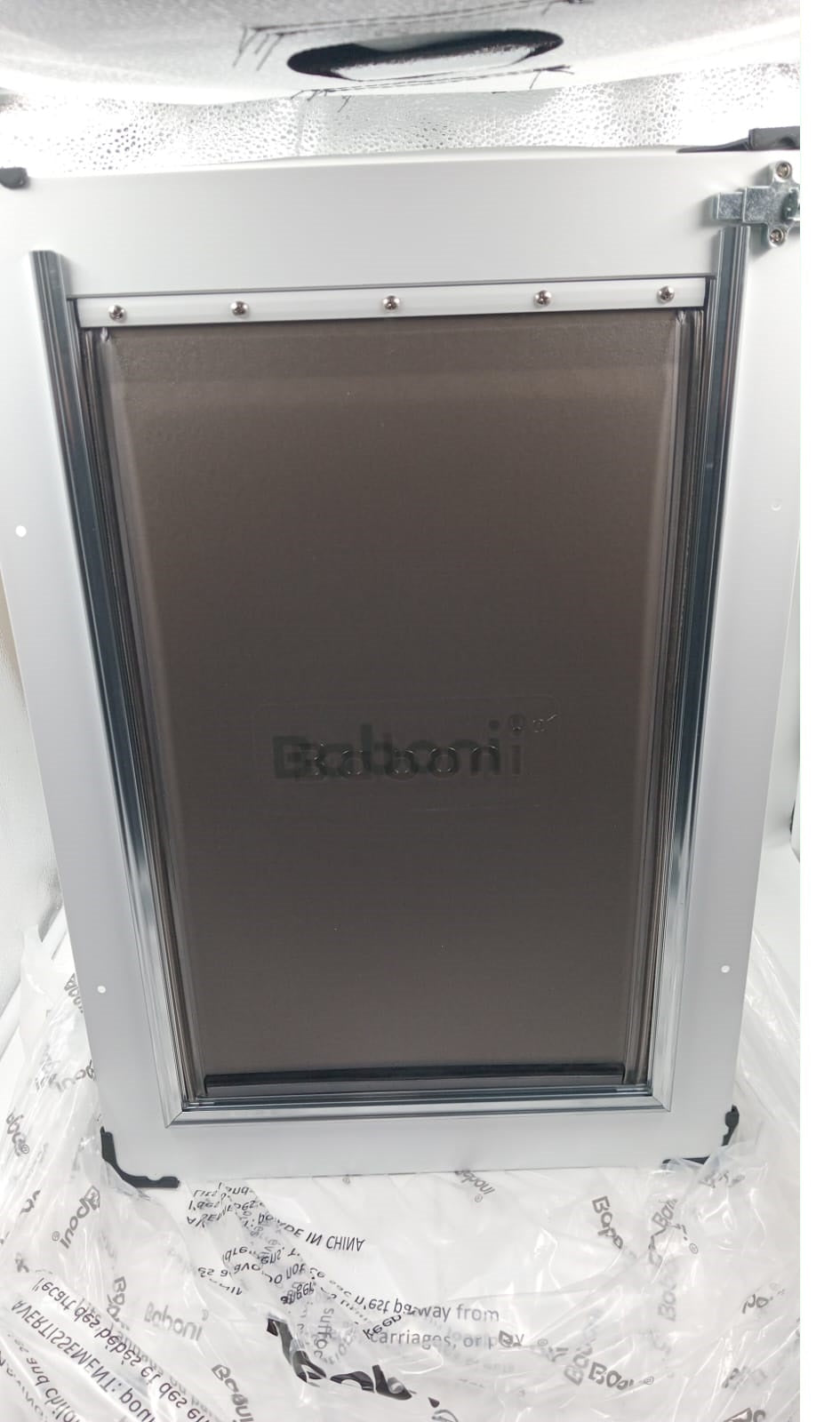 Baboni, Puerta para mascotas para pared, marco de acero. Large.