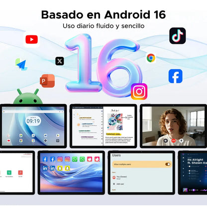 Tablet Aorlym P11 11'' Android 16 128GB 48GB RAM