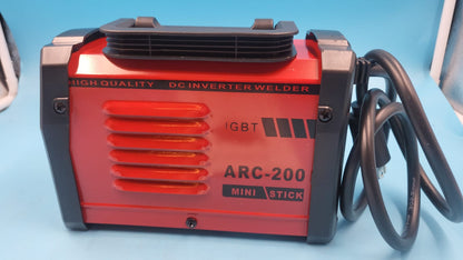 Soldadora Inversora 200A IGBT 110V Portátil Arranque En Caliente