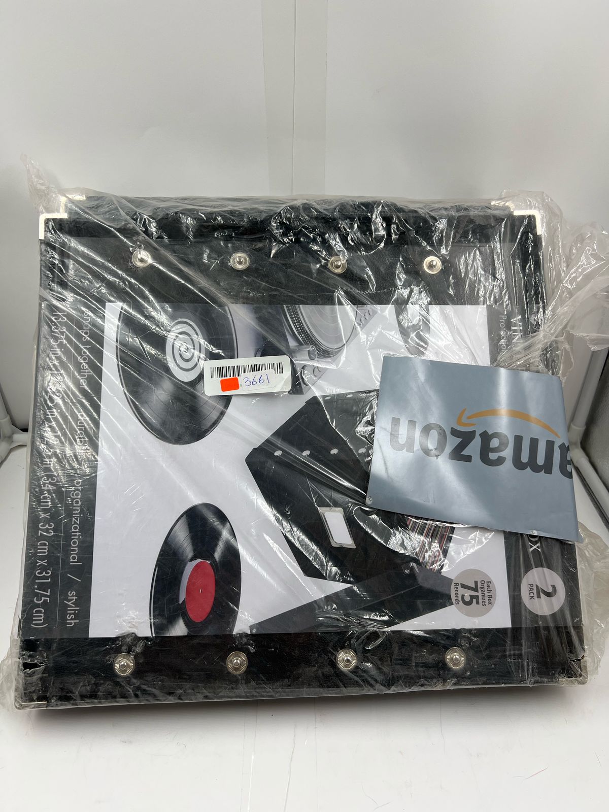 2 Cajas almacenamiento discos de vinilo 12"