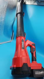 Soplador de hojas eléctrico inalámbrico YAHHU, 480 CFM/160 MPH.