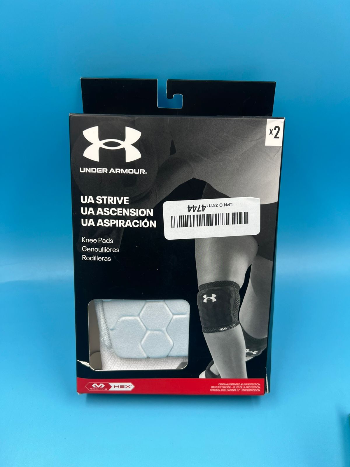 Rodilleras Under Armour Strive 3 Blancas talla M