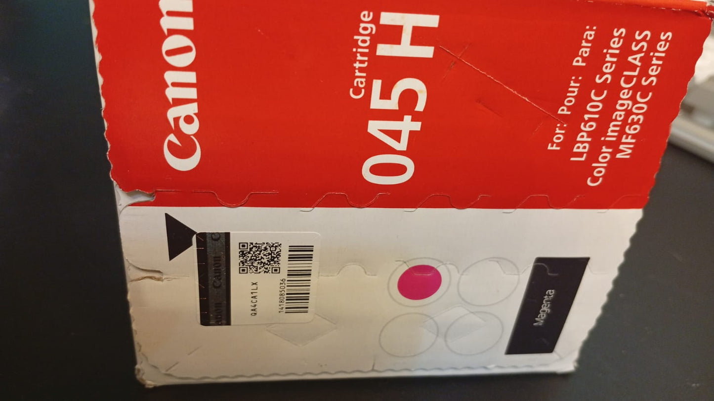 Canon cartucho de tóner 045 original, color Magenta.