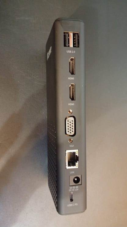 Estación de acoplamiento para portátil, Aceele concentrador USB/C.