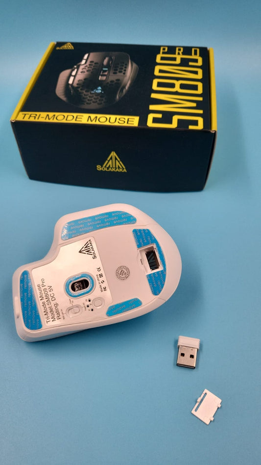 SM809 Pro Mouse inalámbrico MMO para juegos con 9 botones laterales, SOLAKAKA