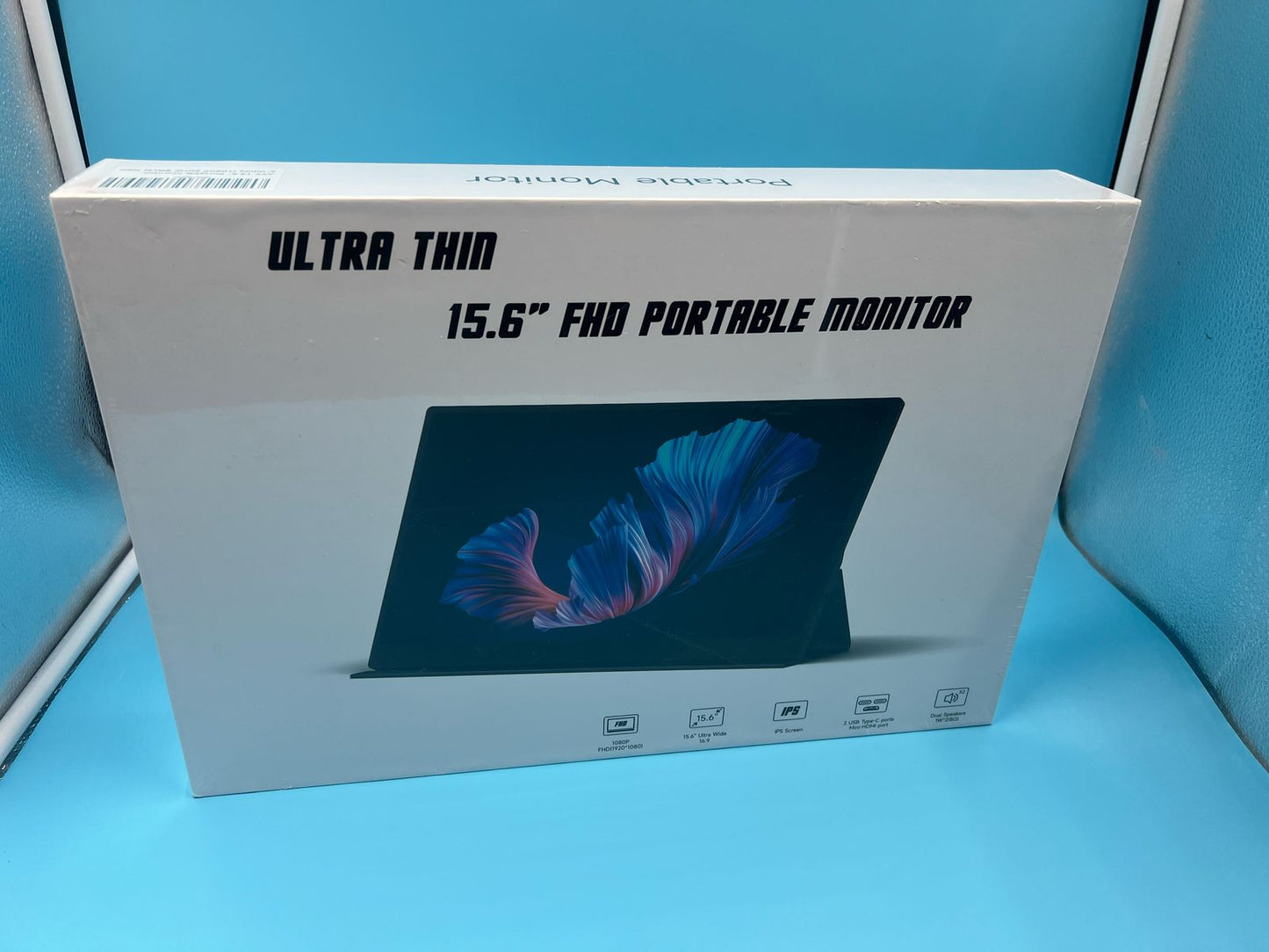 Monitor portátil AYY de 15,6" (1080p, 60 Hz, color negro)