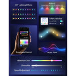 Luces LED permanentes RGB para exteriores, 100 pies LEMONLOVELY