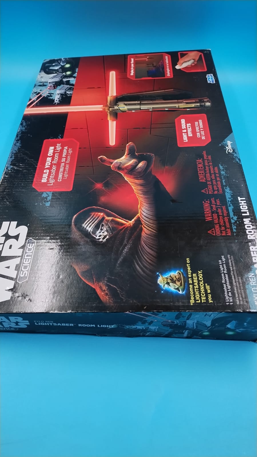Star Wars Kylo REN - Juguete electrónico de Sable de luz Rojo.