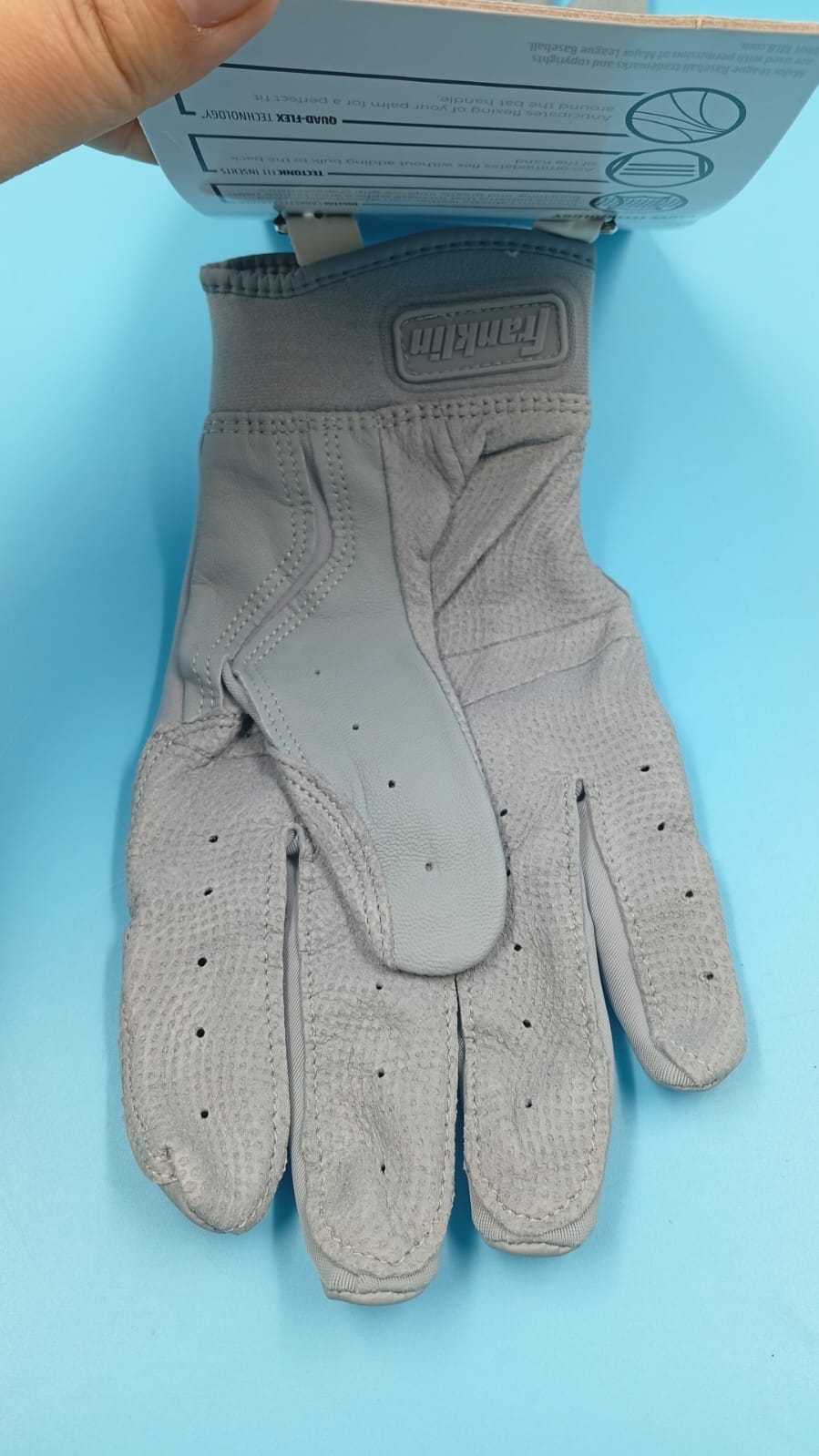 Guantes de bateo de béisbol, Franklin Sports MLB CFX Pro, Chrome.