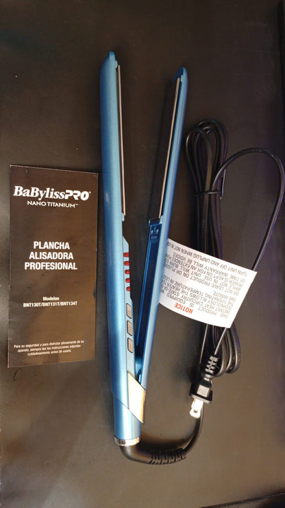 Plancha alisadora ultra-delgada BaByliss PRO, Nano Titanium, 1"/25mm.