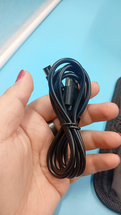 Estuche de maquillaje con espejo y luz, Momira, divisores ajustables.