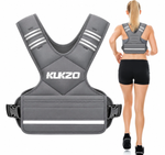 Chaleco Con Peso Ajustable Para Entrenamiento KUKZO Color Gris