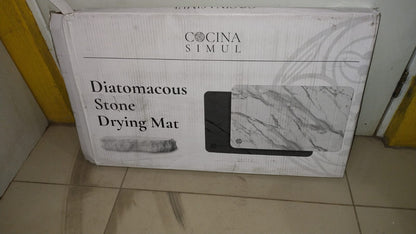 Tapete de secado de platos, Diatomita, almohadilla antideslizante y lija.