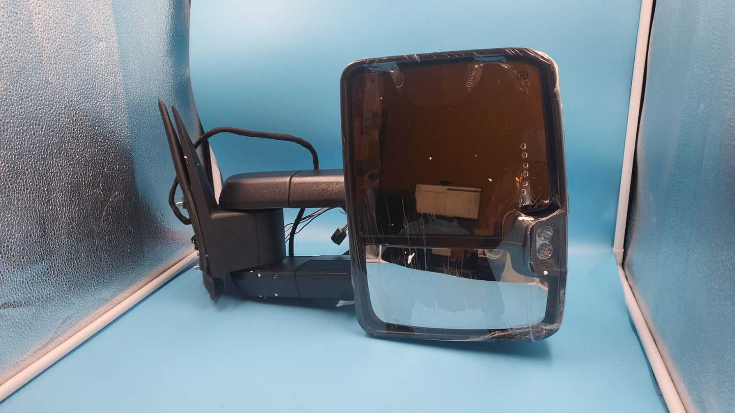 Espejo de remolque con luces de marcha atrás,carcasa Derecho. Silverado