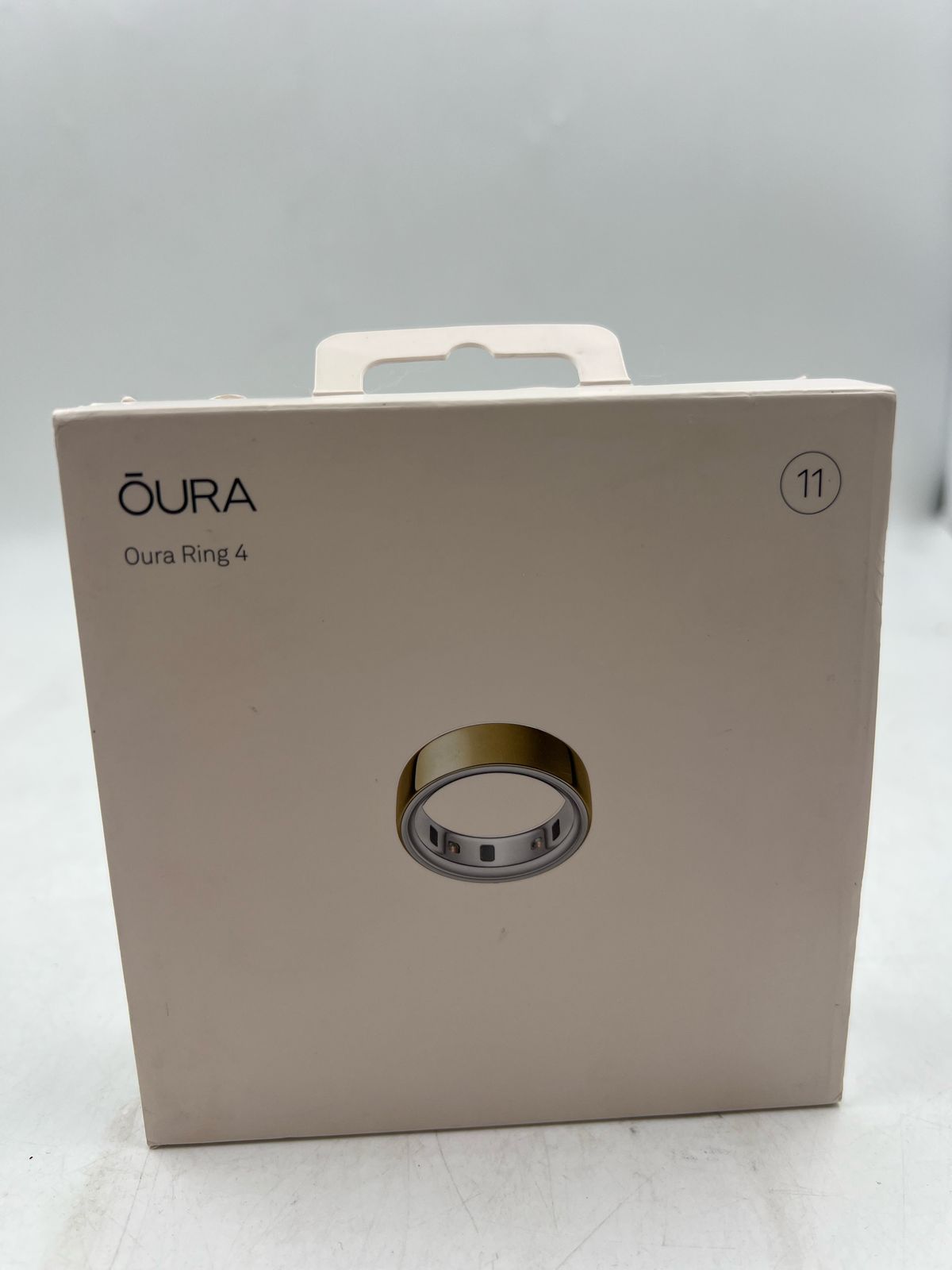 Oura Ring 4 - Dorado Talla 11 Anillo inteligente (USADO)
