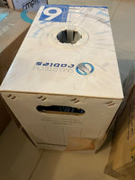 Cable Ethernet a granel CAT6 Plenum (CMP) de 1000 pies.
