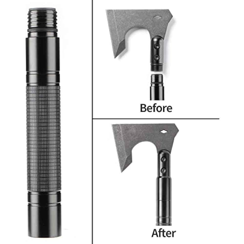 Hacha táctica de supervivencia para campamento, multifunción.