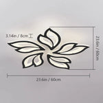 Lámpara de techo LED Garwarm, 60 W, regulable, color negro.
