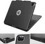 Funda con teclado inalámbrico, giratorio para iPad Pro 12.9" 3rd-6th GEN