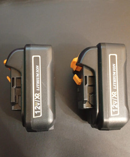 Kit de 2 baterías DCB120 de 3.0 A con cargador, compatible Dewalt.