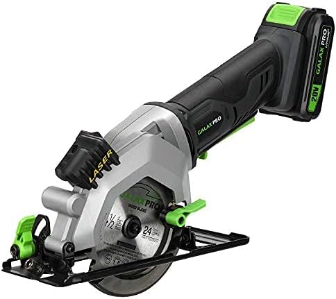GALAX PRO 20V 4-1/2" Sierra circular inalámbrica con batería de 2.0Ah USADO.