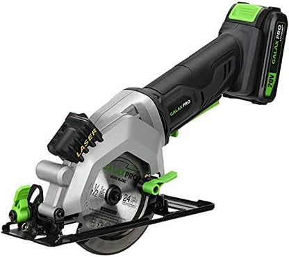GALAX PRO 20V 4-1/2" Sierra circular inalámbrica con batería de 2.0Ah USADO.