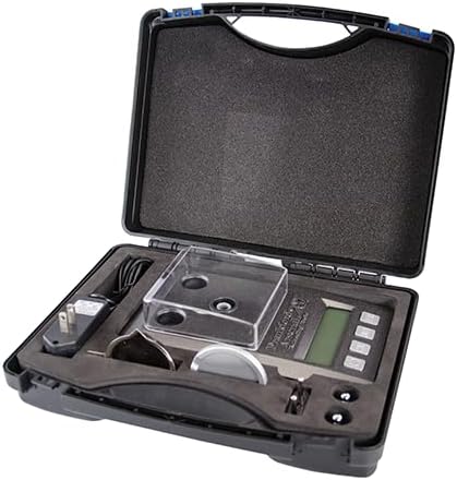 Báscula de precisión Frankford Arsenal Platinum Series con estuche.