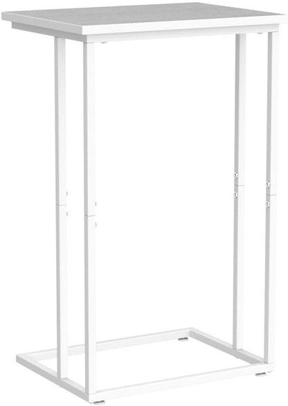 Mesa Lateral En C Innerjoin Para Sofá Blanca Industrial
