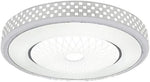 Lámpara de Techo LED, cuerpo metalico, labrado y ligero.