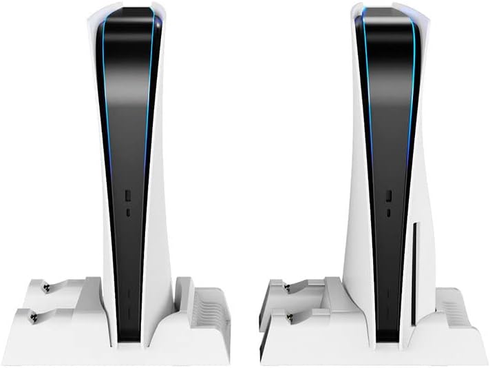 Estación de carga multifuncional para PS5 con LED.