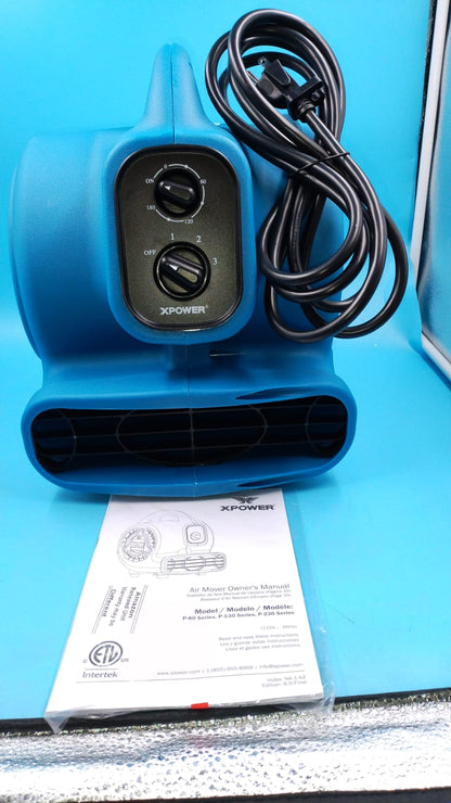 Motor de aire centrífugo, secador de alfombras, ventilador de piso, XPOWER