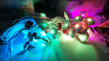 Luces permanentes KSIPZE para exteriores de 100FT, RGB+IC