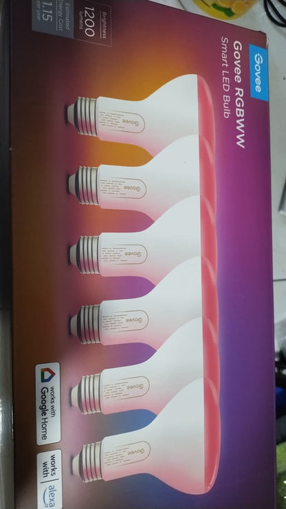 Bombillas inteligentes Govee H6010, regulables BR30, WiFi y Bluetooth