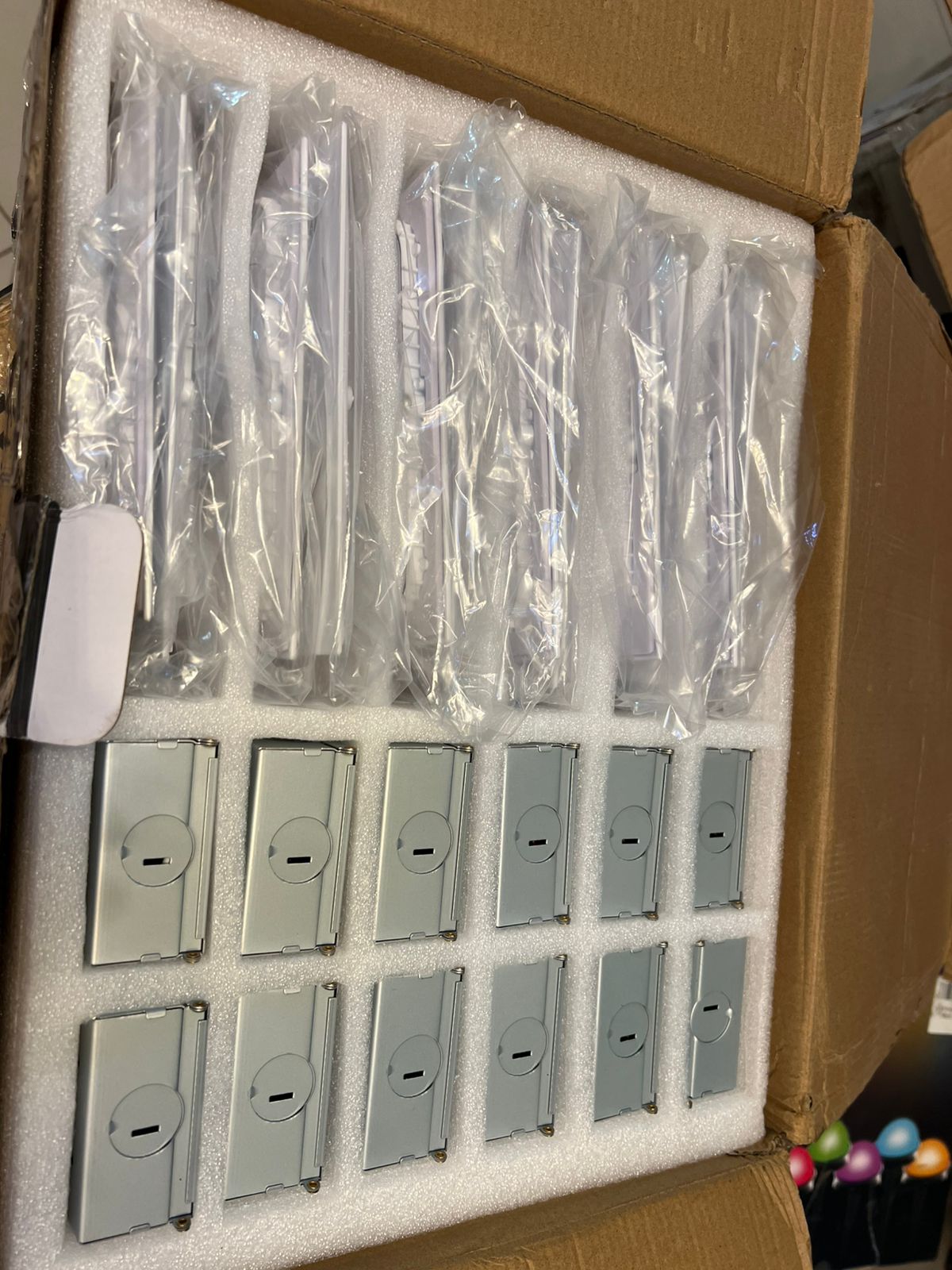 Leelike Paquete de 12 luces LED cuadradas 6" 12W