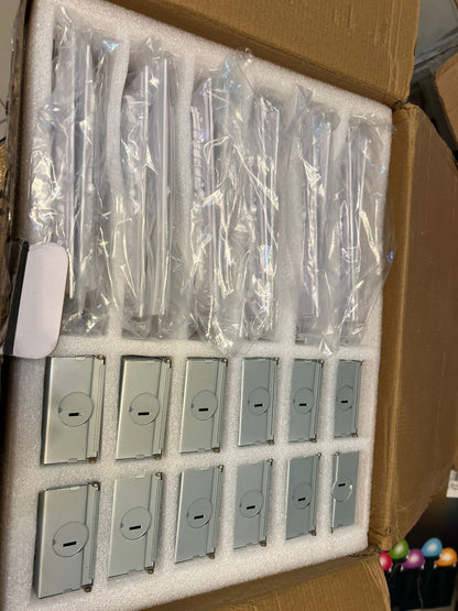 Leelike Paquete de 12 luces LED cuadradas 6" 12W
