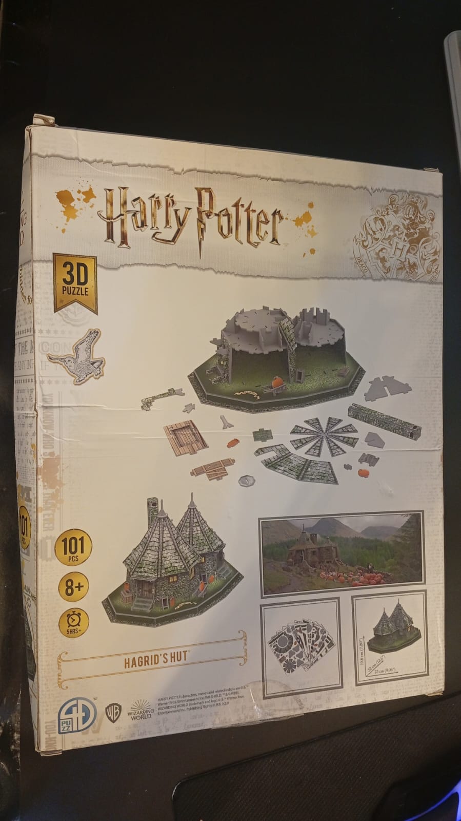 Rompecabezas 3D de Harry Potter, Hagrid's Hut, Wizarding World.