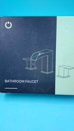 Grifo Baño Cascada Elegante FORIOUS 8" Negro Mate