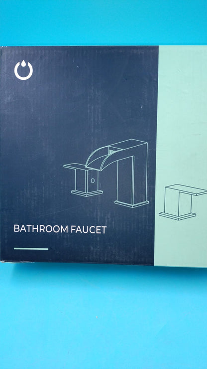 Grifo Baño Cascada Elegante FORIOUS 8" Negro Mate
