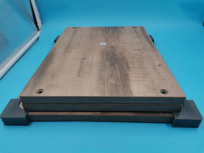Mesa Auxiliar VASAGLE 3 Niveles Buró de Noche Industrial Beige Grisáceo