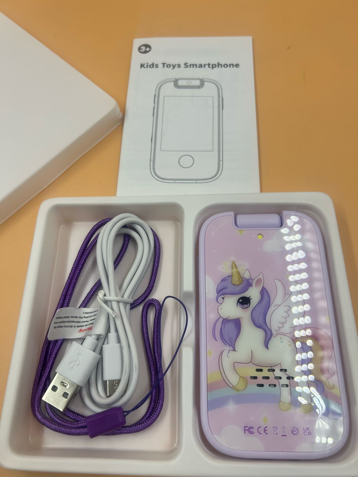 Teléfono para niñas cámara dual y juegos (USADO)