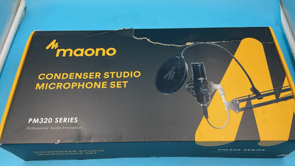 Micrófono Condensador Maono PM320S con Brazo y Antipop