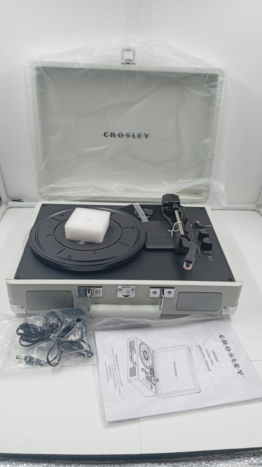 Tocadiscos tipo maleta,con Bluetooth, de 3 velocidades, CROSLEY.